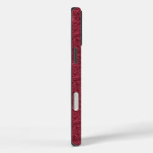 Burgundy Paisley Case-Mate iPhone Hülle (Rückseite / Rechts)