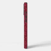 Burgundy Paisley Case-Mate iPhone Hülle (Rückseite / Links)