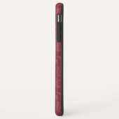 Burgundy Paisley Case-Mate iPhone Hülle (Hinten/Links)