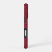 Burgundy Paisley iPhone 16 Hülle (Rechte Seite)
