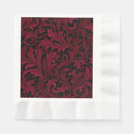 Burgundy Paisley Wedding Serviette