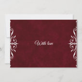 Burgundy Papel Picado Mexican Wedding  Save The Date (Rückseite)