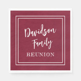 Burgundy Paper zur Gruppe "personalisierter Name" Serviette