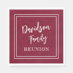 Burgundy Paper zur Gruppe "personalisierter Name" Serviette