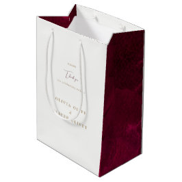 Burgundy Passion Wedding Mittlere Geschenktüte