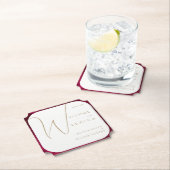 Burgundy Passion Wedding Untersetzer (Vor Ort)