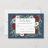 Burgundy Peony Dusty Blue Anemone Blumenhochzeit
