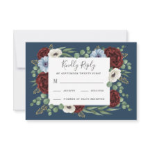 Burgundy Peony Dusty Blue Anemone Blumenhochzeit