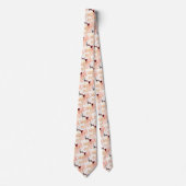 Burgundy Peony Floral Pattern Wedding Neck Tie Krawatte (Vorderseite)