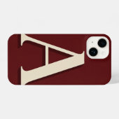 Burgundy Phone Case with Bold Trendy iPhone Hülle (Rückseite (Horizontal))