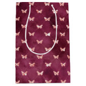 Burgundy Pink Butterfells Mittlere Geschenktüte (Vorderseite)