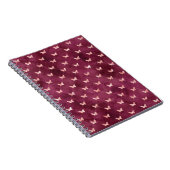 Burgundy Pink Butterfells Notizblock (Rechte Seite)