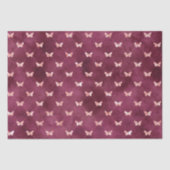 Burgundy Pink Butterfells Seidenpapier (Vorderseite)