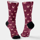 Burgundy Pink Butterfells Socken (Gewinkelt)