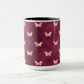 Burgundy Pink Butterfells Tasse (Zentrum)