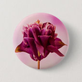 Burgundy Pink Columbine Button (Vorderseite)