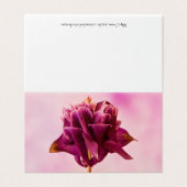 Burgundy Pink Columbine Card (Außenseite Aufgefaltet)