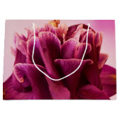 Burgundy Pink Columbine Große Geschenktüte (Vorderseite)