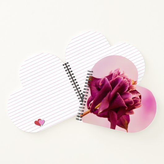 Burgundy Pink Columbine Notizblock (Innenseite)