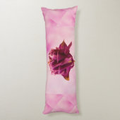 Burgundy Pink Columbine Seitenschläferkissen (Rückseite (Vertikal))