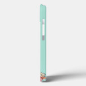 Burgundy Pink Floral Bouquet Girly Tour Case-Mate iPhone Hülle (Rückseite / Links)