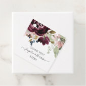 Burgundy Pink Floral Elegant Eukalyptus Foliage Geschenkanhänger (Beispiel)