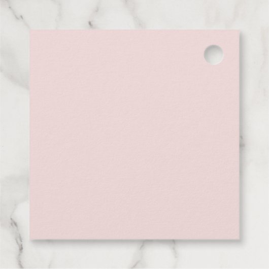 Burgundy Pink Floral Elegant Eukalyptus Foliage Geschenkanhänger (Rückseite)