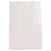 Burgundy Pink Floral Mittlere Geschenktüte (Rückseite)