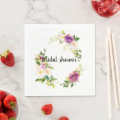 Burgundy Pink Floral Serviette (Beispiel)