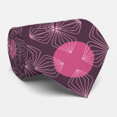 Burgundy-Pink-Formen Krawatte (Gerollt)