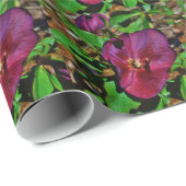 Burgundy Pink Lenten Rose Geschenkpapier (Rolleneckpunkt)