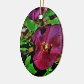Burgundy Pink Lenten Rose Keramikornament (Links)
