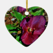 Burgundy Pink Lenten Rose Keramikornament (Vorne)