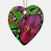 Burgundy Pink Lenten Rose Keramikornament (Links)
