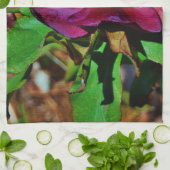 Burgundy Pink Lenten Rose Küchentuch (Gefaltet)