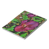 Burgundy Pink Lenten Rose Notizblock (Rotiert)