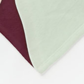 Burgundy Pink Mint Organic Blob Pattern Abstract Fleecedecke (Ecke)