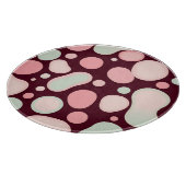 Burgundy Pink Mint Organic Blob Pattern Abstract Schneidebrett (Ecke)
