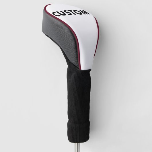 BURGUNDY Piping Custom Golf Driver Headcover Blank (angewinkelt)