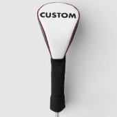 BURGUNDY Piping Custom Golf Driver Headcover Blank (Vorderseite)