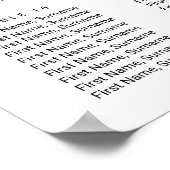 Burgundy Plum Berry Blume Weihnachten Poster (Ecke)