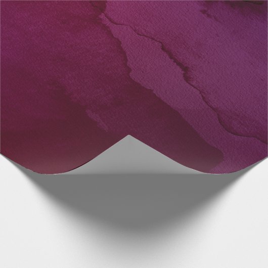 Burgundy Plum Swash Geschenkpapier (Ecke)