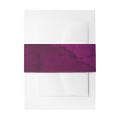 Burgundy Plum Watercolor Einladungsbanderole (Vorderseite Beispiel)