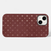 Burgundy Polka Dots Phone Case (Rückseite (Horizontal))