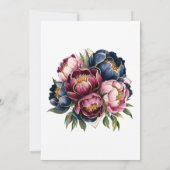 Burgundy-Polterabend Einladung (Rückseite)