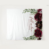 Burgundy Pumpkin Fall in Liebe Hintergrund Foto St Wandteppich (Vorderseite (Horizontal))