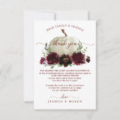 Burgundy Pumpkin in Ersetzung der Lieblings-Platzk Ankündigung (Vorderseite)