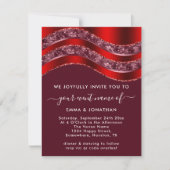 Burgundy QR Code Rose Wedding Bridal Bordeaux Red (Vorderseite)
