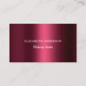 Burgundy Qr Code Social Media Instagram Facebook Visitenkarte (Vorderseite)