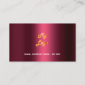 Burgundy qr Logo Mitarbeiter Foto Visitenkarte (Vorderseite)